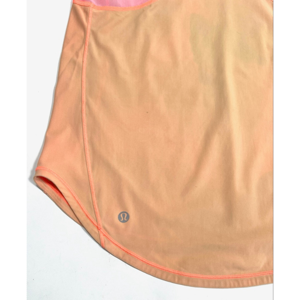 Lululemon Womans Tank Top Mesh Size 4 Beige Pink - Picture 3 of 7